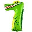 balon foliowy cyfra 7 krokodyl zielony oem 16 dgt