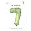 balon foliowy cyfra 7 krokodyl zielony partydeco 34 dgt