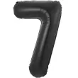 balon foliowy cyfra 7 matowa czarny godan 33 dgt