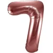 balon foliowy cyfra 7 metaliczny brazowy folat 34 dgt