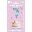 balon foliowy cyfra 7 micro blekitny godan 5 dgt
