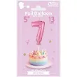 balon foliowy cyfra 7 micro rozowy godan 5 dgt