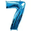 balon foliowy cyfra 7 niebieski flexmetal 34 dgt
