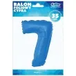 balon foliowy cyfra 7 niebieski godan 14 dgt