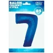 balon foliowy cyfra 7 niebieski godan 34 dgt
