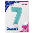 balon foliowy cyfra 7 niebieski pastel grabo 26 dgt