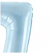 balon foliowy cyfra 7 pastel blekitny partydeco 34 dgt