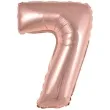 balon foliowy cyfra 7 rozowe zloto 15 dgt