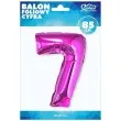 balon foliowy cyfra 7 rozowy godan 34 dgt