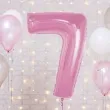 balon foliowy cyfra 7 rozowy jasny godan 36 dgt