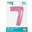 balon foliowy cyfra 7 rozowy jasny godan 36 dgt