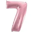 balon foliowy cyfra 7 rozowy jasny godan 45 dgt