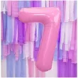 balon foliowy cyfra 7 rozowy jasny partydeco 34 dgt
