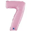 balon foliowy cyfra 7 rozowy pastel grabo 26 dgt