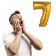 balon foliowy cyfra 7 satynowa zloty godan 14 dgt