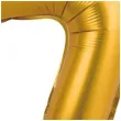 balon foliowy cyfra 7 satynowa zloty godan 14 dgt