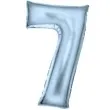 balon foliowy cyfra 7 satynowy niebieski amscan 34 dgt