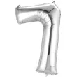 balon foliowy cyfra 7 srebrny amscan 34 dgt