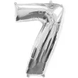 balon foliowy cyfra 7 srebrny flexmetal 34 dgt