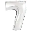 balon foliowy cyfra 7 srebrny godan 14 dgt