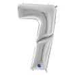 balon foliowy cyfra 7 srebrny grabo 64 dgt