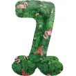 balon foliowy cyfra 7 stojaca hawajskie party folat 28 dgt