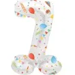 balon foliowy cyfra 7 stojaca party folat 28 dgt