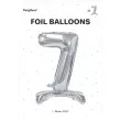 balon foliowy cyfra 7 stojaca srebrny partydeco 27 dgt
