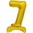 balon foliowy cyfra 7 stojaca zloty godan 15 dgt