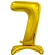balon foliowy cyfra 7 stojaca zloty godan 29 dgt