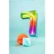 balon foliowy cyfra 7 yummy gummy rainbow teczowy folat 34 dgt