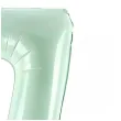 balon foliowy cyfra 7 zielony partydeco 34 dgt