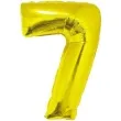 balon foliowy cyfra 7 zloty godan 14 dgt