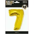 balon foliowy cyfra 7 zloty godan 34 dgt