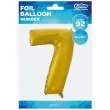 balon foliowy cyfra 7 zloty mat godan 45 dgt