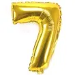 balon foliowy cyfra 7 zloty oem 16 dgt