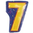 balon foliowy cyfra 7 zolty folat 18 shp