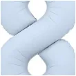 balon foliowy cyfra 8 biebieski matowy dekoracja na urodziny osiemnastke 34 dgt