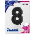 balon foliowy cyfra 8 czarny grabo 26 dgt