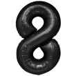 balon foliowy cyfra 8 czarny partypal 39 dgt