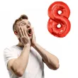 balon foliowy cyfra 8 czerwony funny fashion 40 dgt