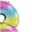 balon foliowy cyfra 8 gradient pastelowy flexmetal 34 dgt
