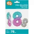 balon foliowy cyfra 8 kosmos teczowy godan 31 dgt