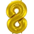 balon foliowy cyfra 8 metaliczny zloty folat 34 dgt