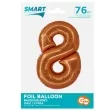 balon foliowy cyfra 8 miedziany godan 30 dgt