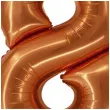 balon foliowy cyfra 8 miedziany godan 30 dgt