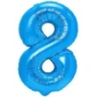 balon foliowy cyfra 8 niebieski partypal 16 dgt