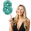 balon foliowy cyfra 8 niebieski tiffany flexmetal 34 dgt