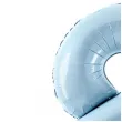 balon foliowy cyfra 8 pastel blekitny partydeco 34 dgt