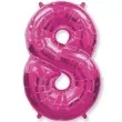 balon foliowy cyfra 8 rozowy flexmetal 34 dgt